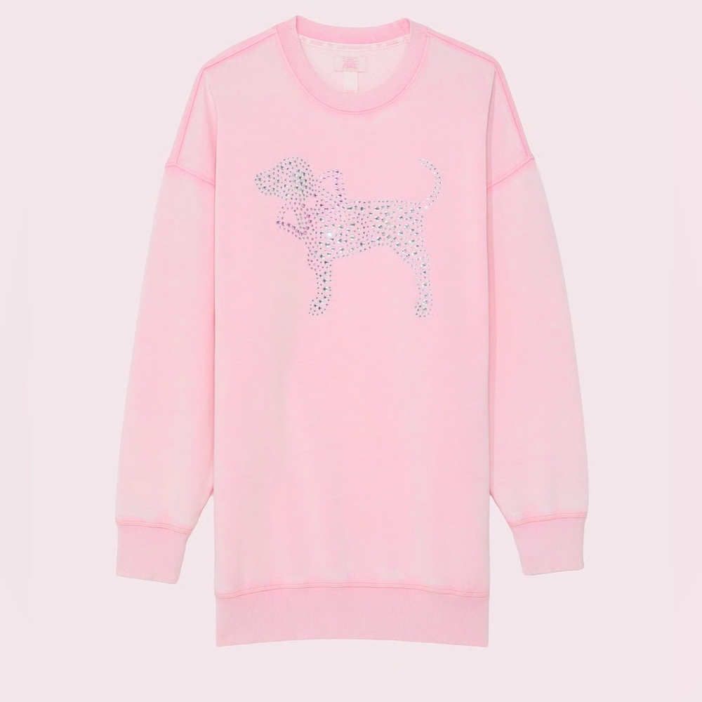PINK Victoria's Secret LoveShackFancy Crewneck Dress Size XS - Picture 2 of 6